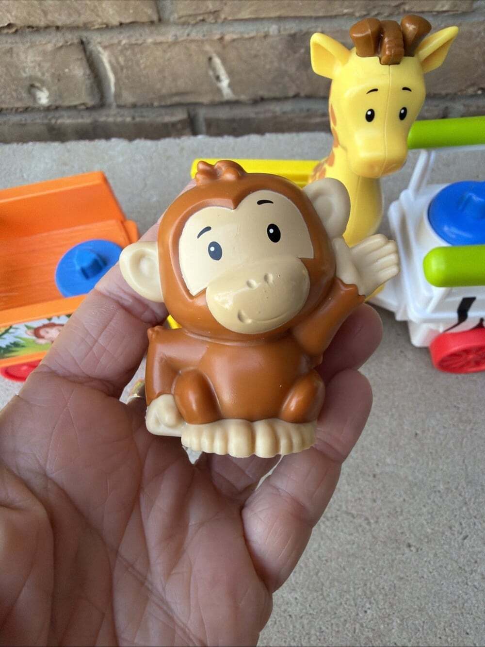 VTG Fisher Price 2001 Little People Musical Zoo Train W/3 Figures, WORKS - Picture 10 of 11
